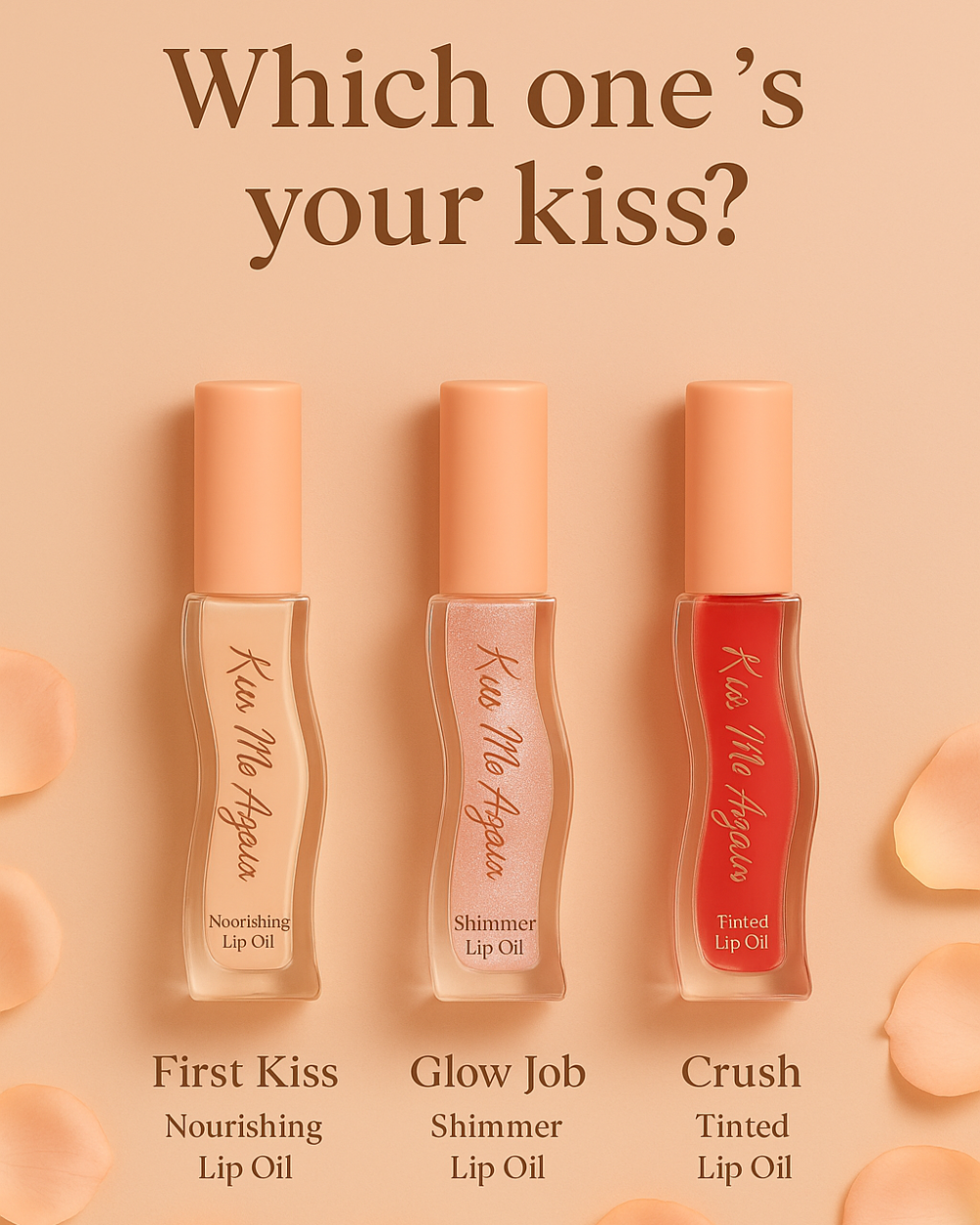 All 3 Lip Oils – Kiss Me Again Bundle for $79.99 (save $10)